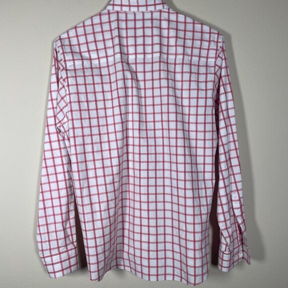 Southern Proper Men's Pink & White Button-Up Plaid Shirt Henning Medium! - Picture 5 of 6